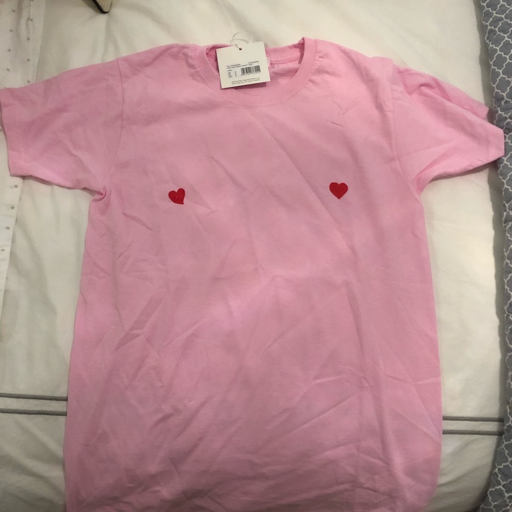Pink heart shirt